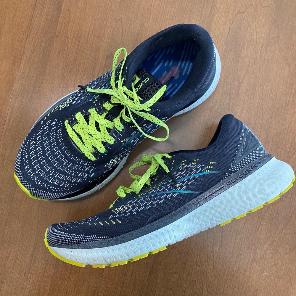 Brooks Glycerin 19 Womens Running Shoes Black Neon Yellow 1203431B050 Size 7